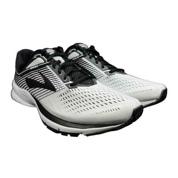 Brooks Launch 5 White Black Running Shoes Men\'s Size 13 D main image 6